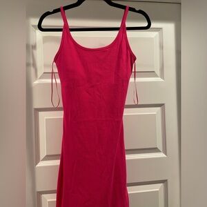 Medium hot pink tank dress